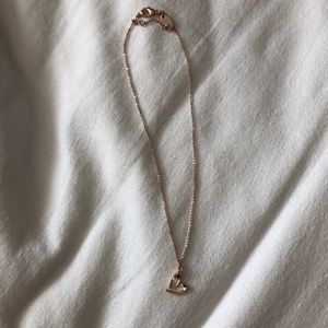 Rose gold heart necklace
